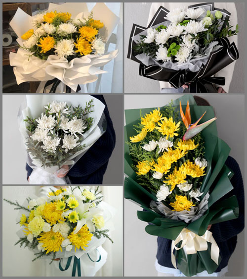 四川成都彭州市致和镇万家社区白事花束代送